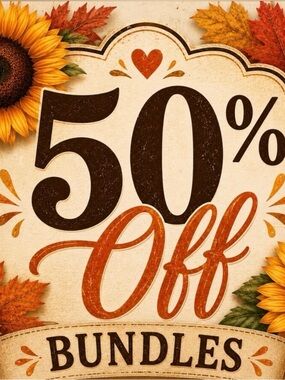 Flash sale!! 50% bundles today!